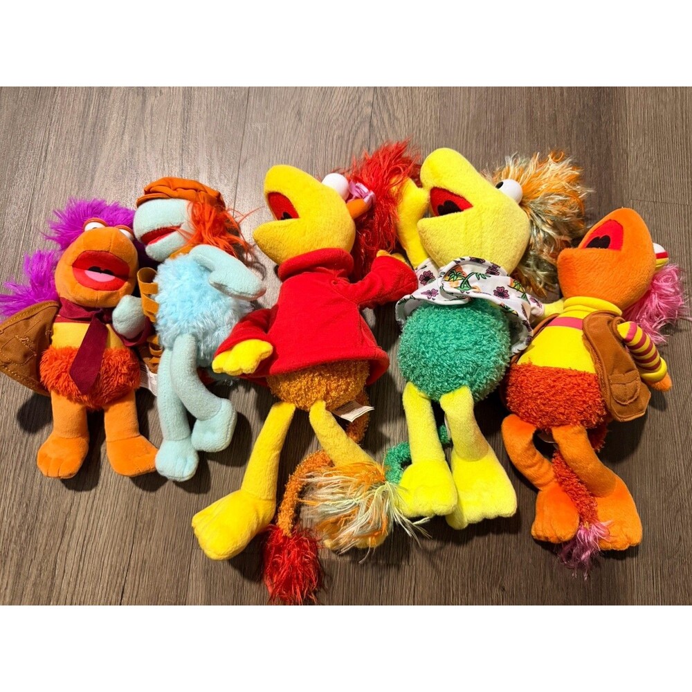 Jim Henson Fraggle Rock Plush Lot Of 5